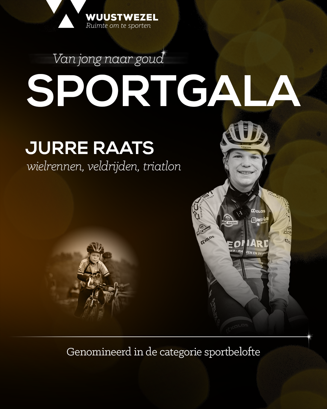 Jurre Raats, genomineerd voor het Wuustwezels Sportgala 2024