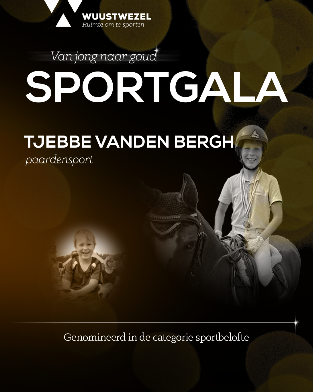 Tjebbe Vanden Bergh, genomineerd voor het Wuustwezels Sportgala 2024