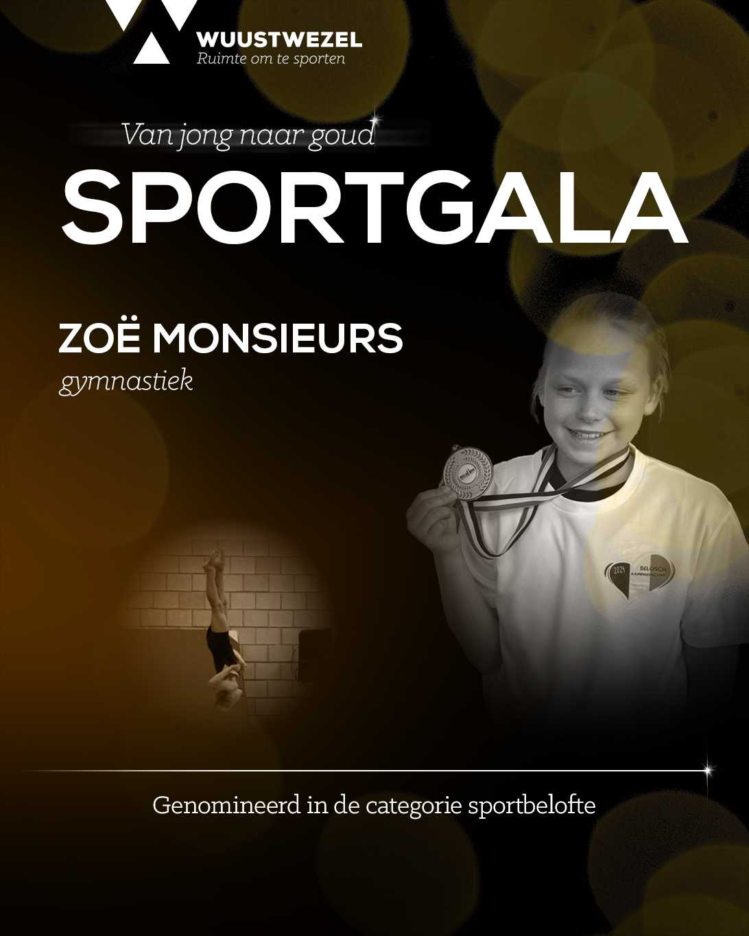 Zoë Monsieurs, genomineerd voor het Wuustwezels Sportgala 2024