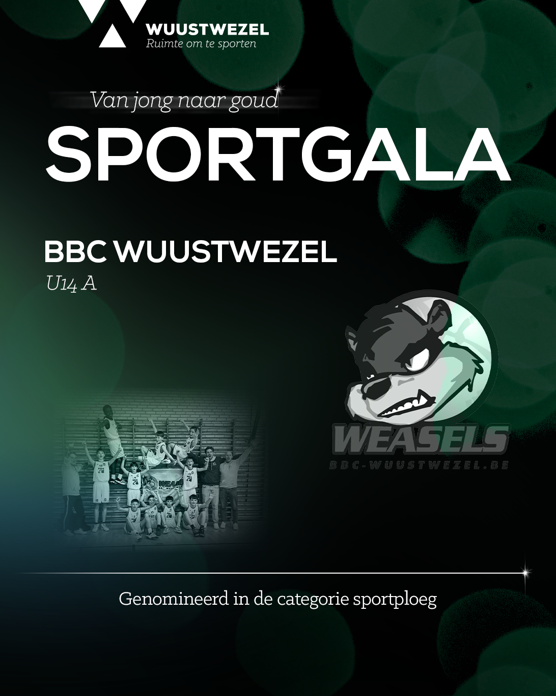 BBC Wuustwezel U14, genomineerd voor het Wuustwezels Sportgala 2024