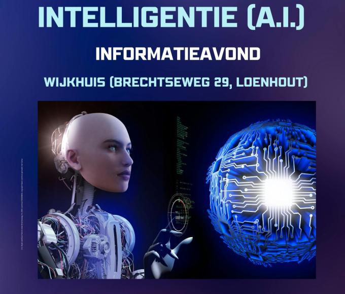 Infoavond over Artificiële Intelligentie (AI) © Raak Loenhout, Raak vzw, Canva en Pixabay