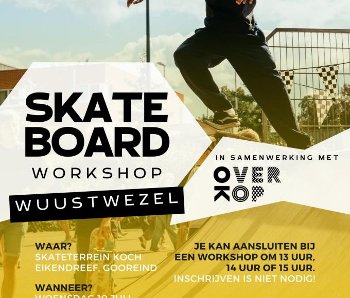 Skateboard workshop © Jeugddienst Wuustwezel