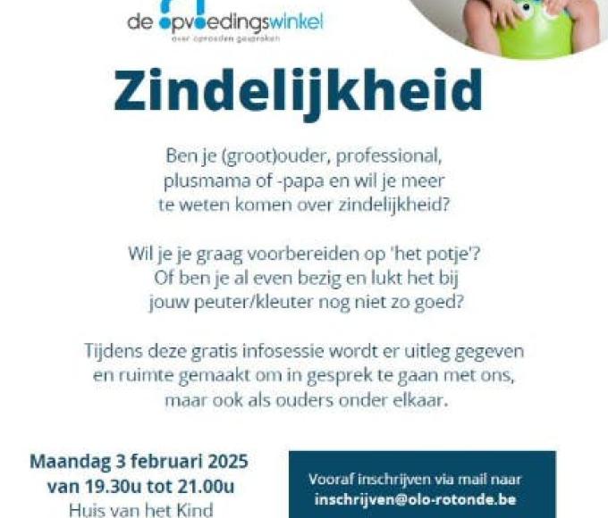 Infosessie Zindelijkheid © gemeentebestuur Wuustwezel